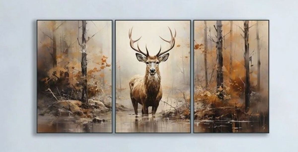 Deer Canvas Poster Set