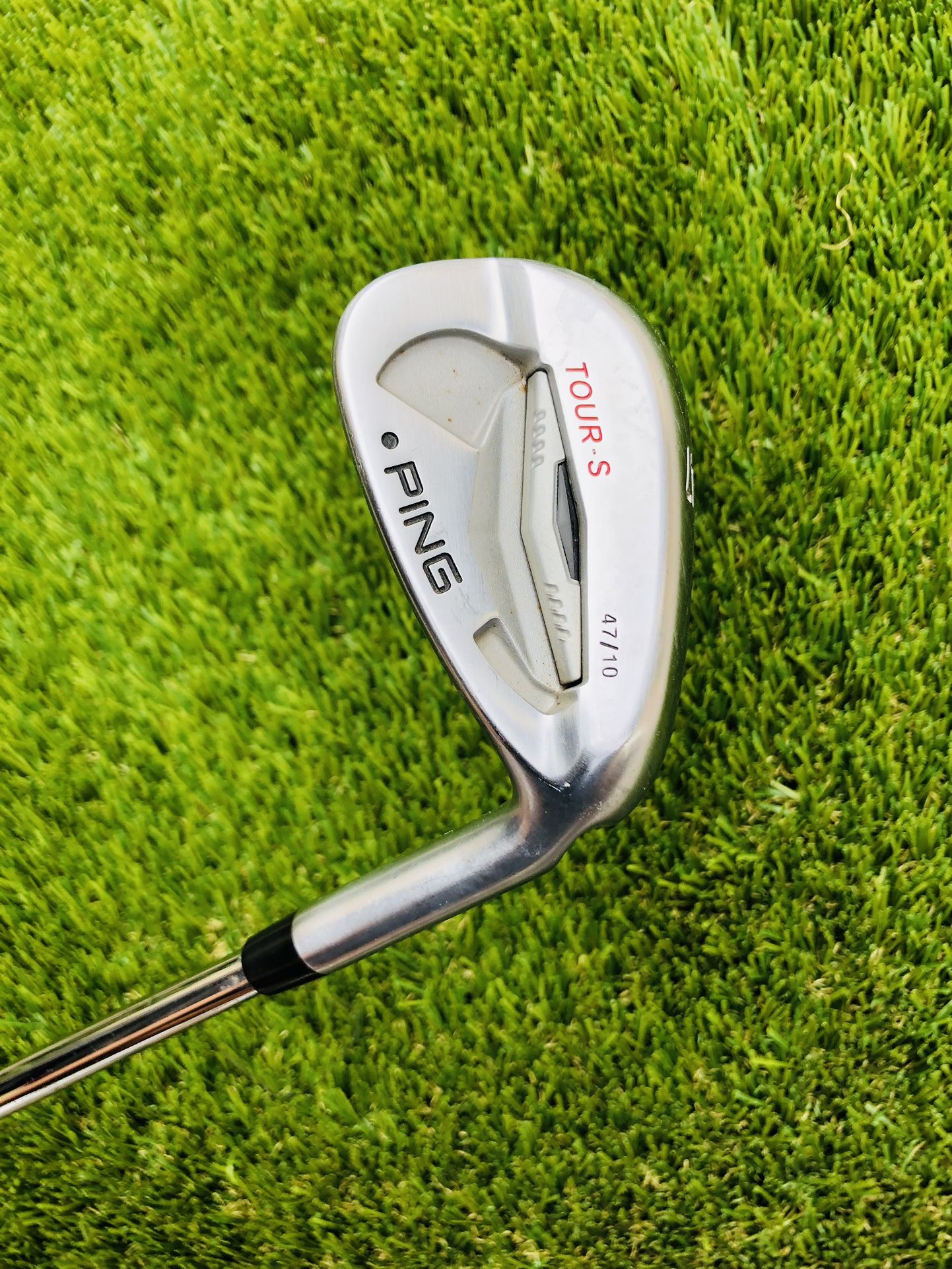 Golf Ping Tour-S Chrome 47* 10 Black Dot With KBS Stiff Steel Shaft 