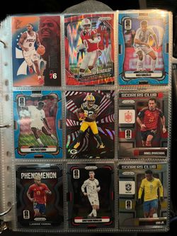 Panini 278 -Card Mixed Sports Lot Prizm/Revolution & Topps signature collection RC Parallels
