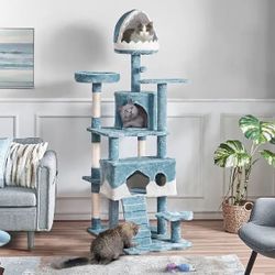 72.5"H Ocean-Themed Cat Tree