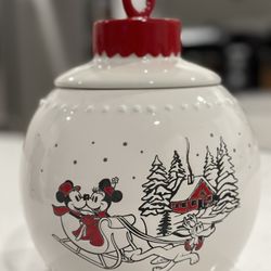 Disney Mickey Christmas Ornament Canister