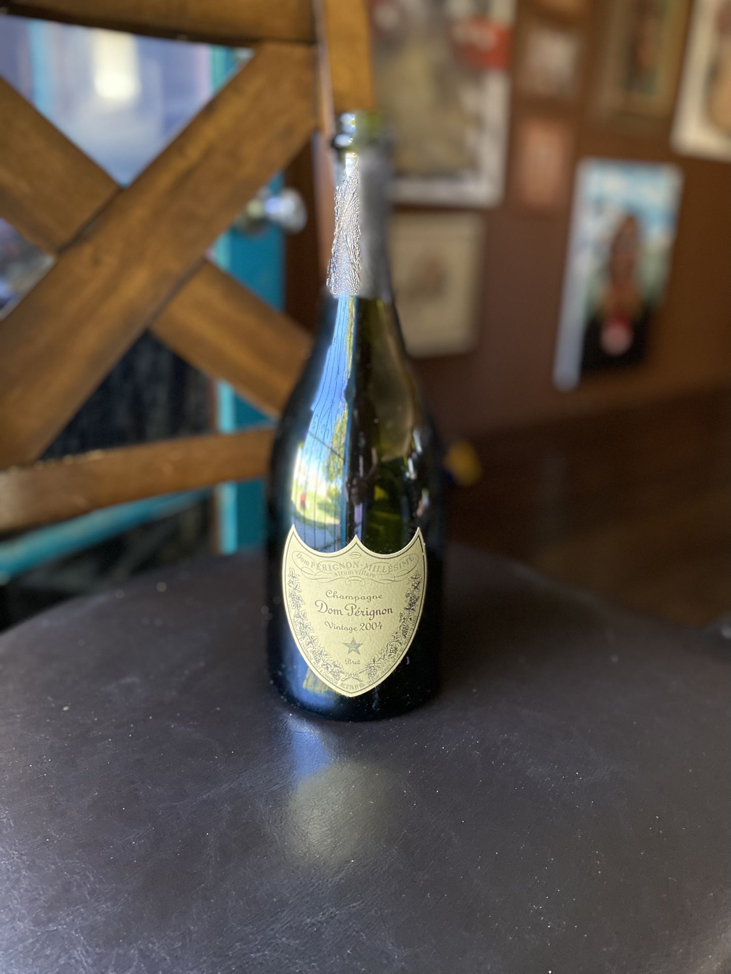 Dom Perignon Champagne Brut Vintage 2004 Empty Bottle With Box Bottle Is Empty