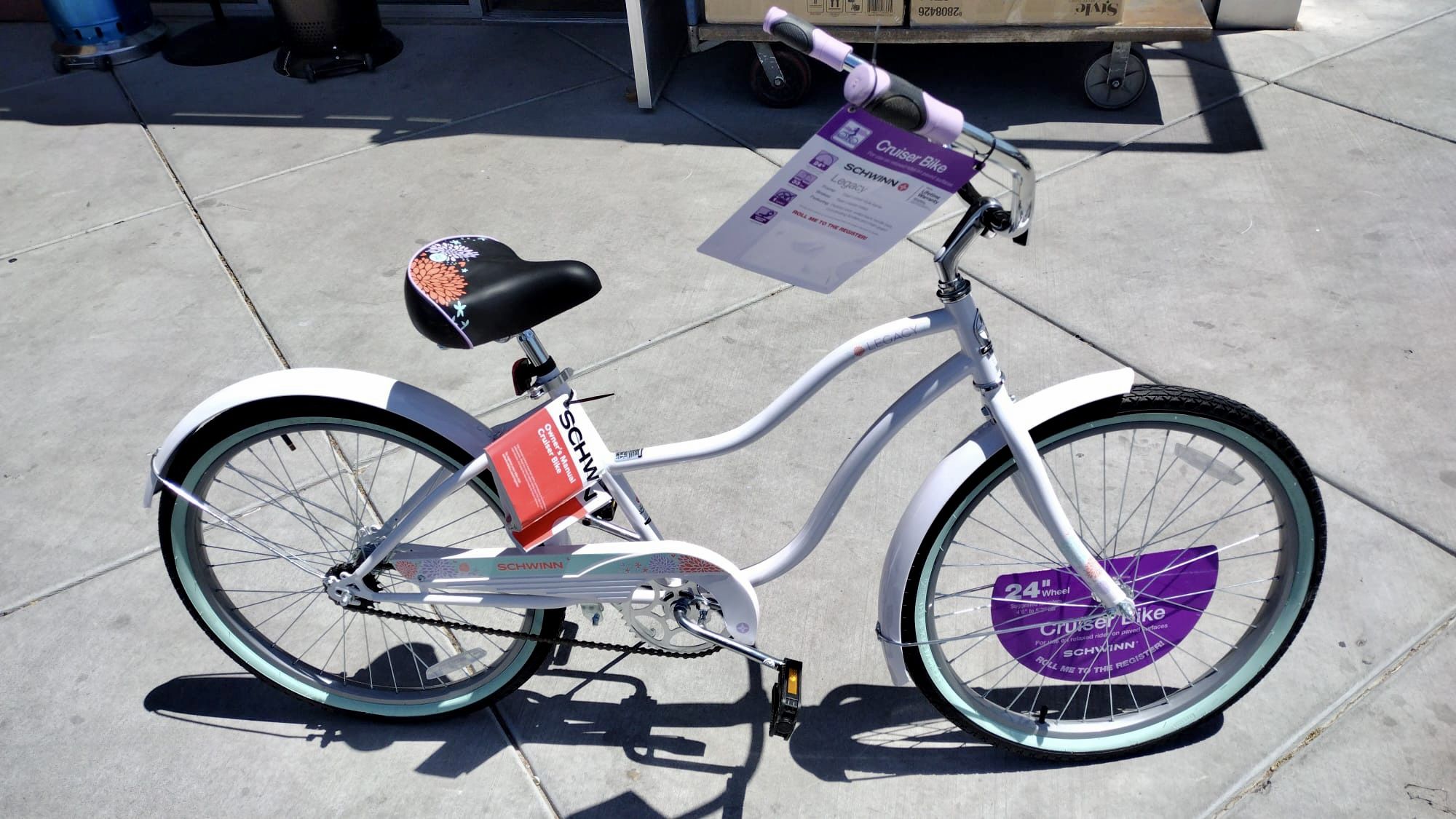 Schwinn 24" Legacy Kids' Cruiser Bike - White