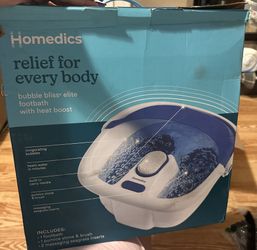 Homedics Bubble Bliss Elite Footbath with Heat Boost
