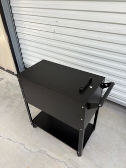 Stainless Steel Utility Cart with Cabinet  $60
