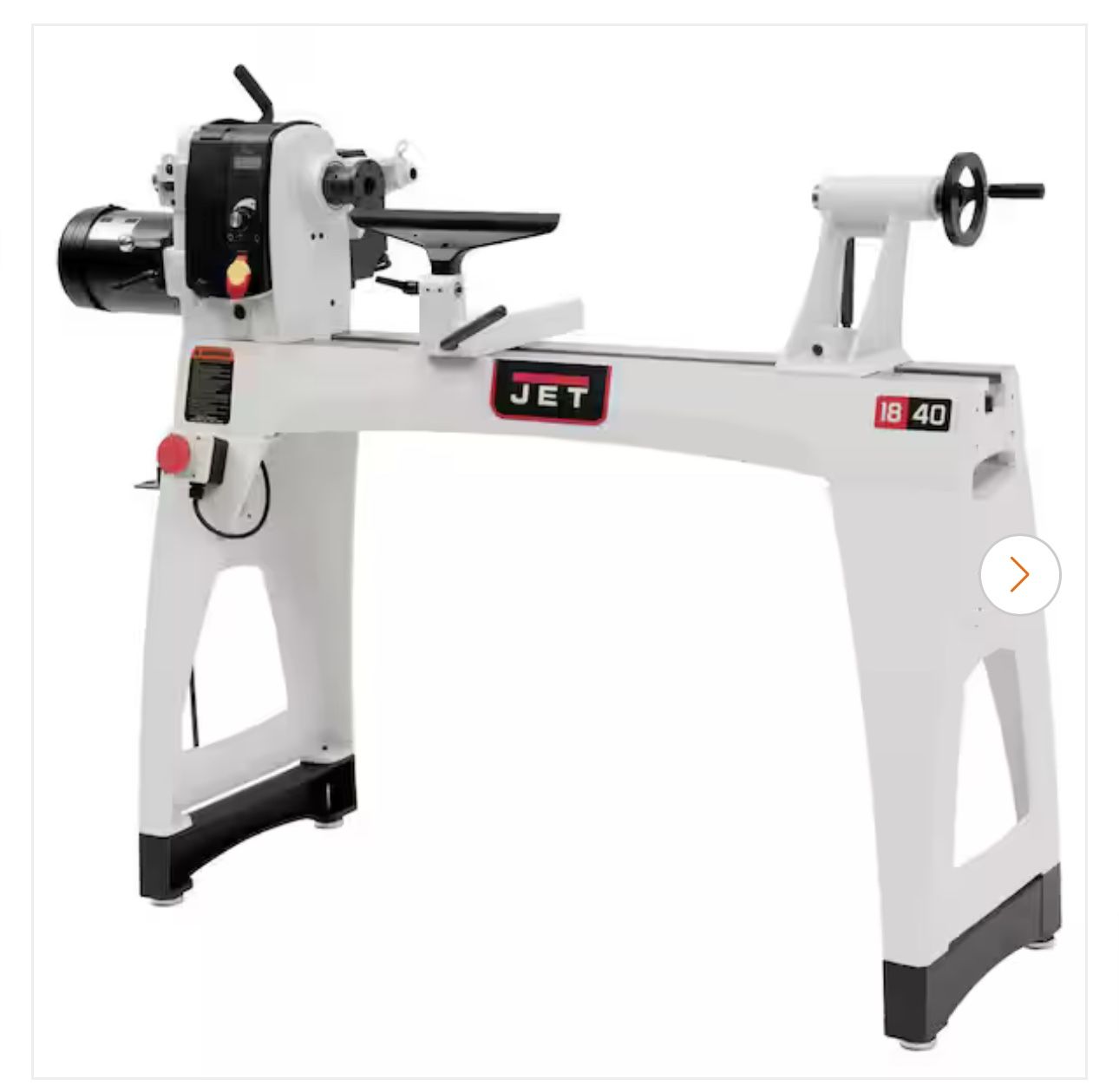 JWL 18 in. x 40 in. 230-Volt 2 HP Wood Lathe