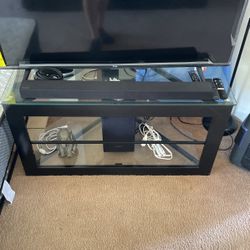 Glass TV Shelf 