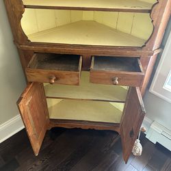 Antique Corner Cabinet 