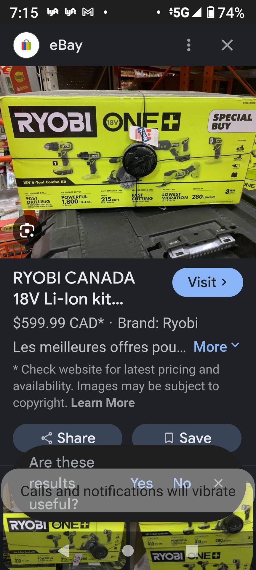 Brand New Ryobi Tools