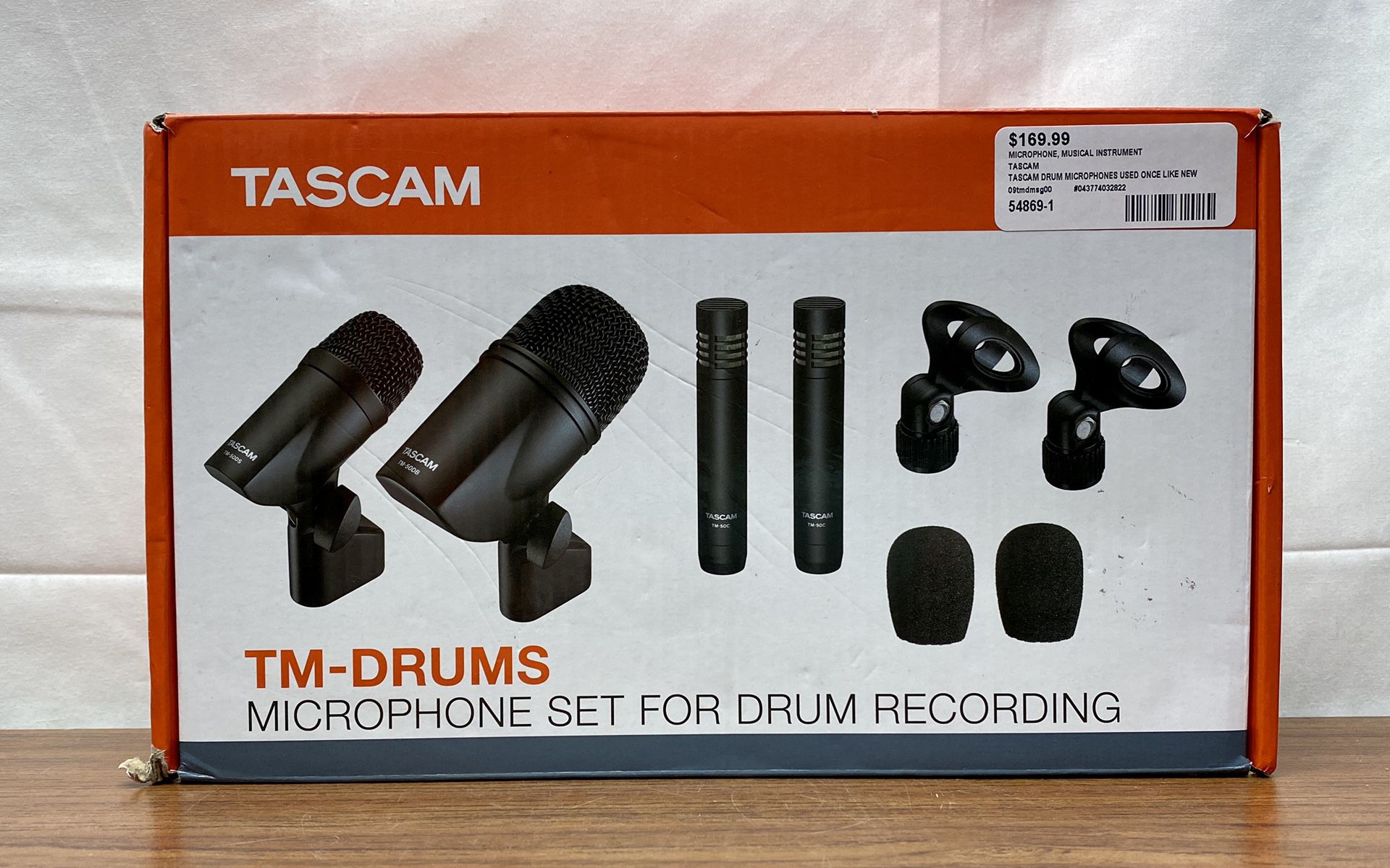TASCAM TM-DRUMS Microphone Set For Drum Recording 