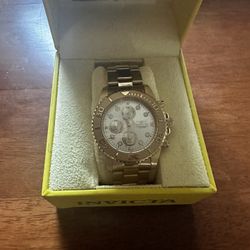 Gold Invicta Watch