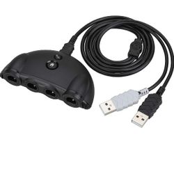 Zacro GameCube Adaptador de control para Switch,Wii U, PC,Negro