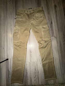 Balmain Biker Cargo Jeans – Tan – Size 30 