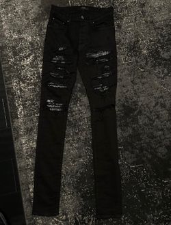 amiri thrasher black/white jeans