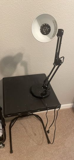 Study lamp and table