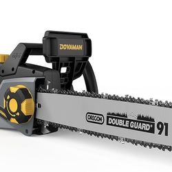  Chainsaw, One-Step Tool-Free Tensioning, Oregon Bar ＆ Chain, Low Kickback, Mechanical Brake, Automatic Chain Lubrication, 18-Inch 15-Amp Electric Cha