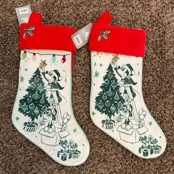 Disney Parks Holiday Christmas Stockings Mickey & Friends 