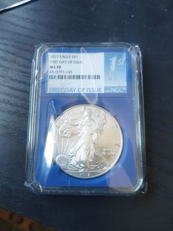 Graded silver coin