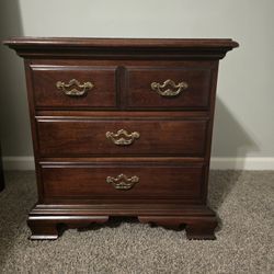 Solid Wood Nightstand – $85