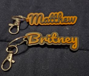 Custom Name Keychain/Zipper Pull