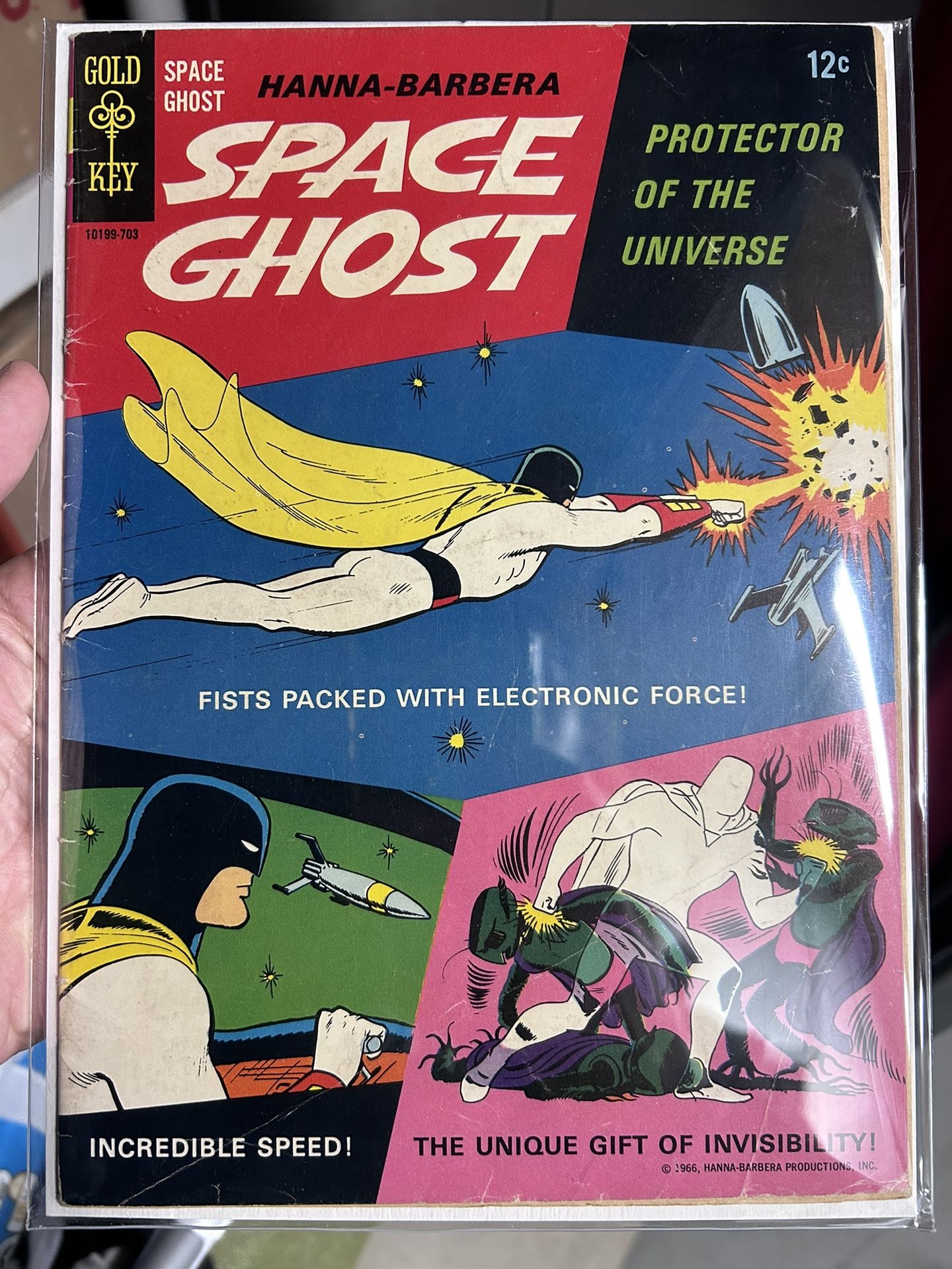 Space Ghost 1 Gold Key Comic Book 1967 Silver Age Hanna Barbera