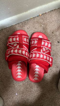 Kappa Red Slide Sandals