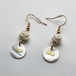 Aquarius Rose Earrings 