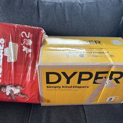 New Size 2 diapers - Huggies Little Snugglers - Dyper Simply Kind Diapers