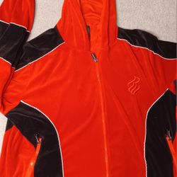 Men's Size Xlarge XL Rocawear Long Sleeve Full Zip Hoodie Soft Material Red