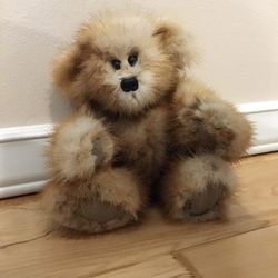 Hand Made Mink Fur Teddy Bear