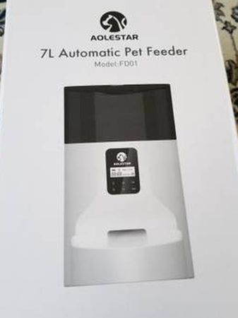 Automatic Pet Feeder 7L Food Dispenser Cats Dogs Voice Recorder Programmable Timer