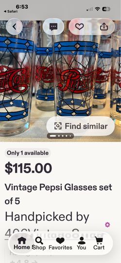 Pepsi Pitcher and Glasses