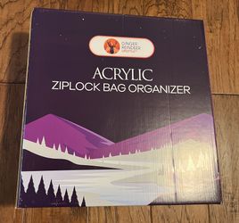 NEW Acrylic Ziplock Bag Organizer