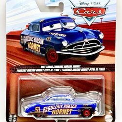 Disney Pixar Cars Fabulous Hudson Hornet Diecast 1:55 Scale Mattel Dirt Track