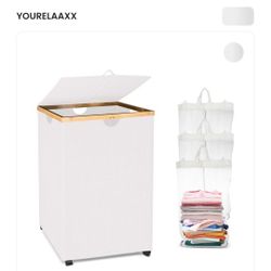 3 Section Laundry Hamper  Offwhite