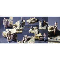 1/35 Tiger ACE Michael Wittmann Tank Crew Members 5 Figures SET