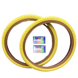 Wanda 20 x 1.75" Yellow Gum Wall Tires And we also have Green Gum wall tires 