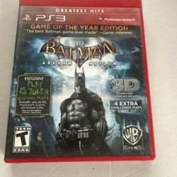 Batman Arkham Asylum Game Of The Year Edition PlayStation 3