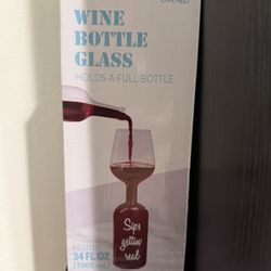 Wine Bottle Glass Holds A Full Bottle