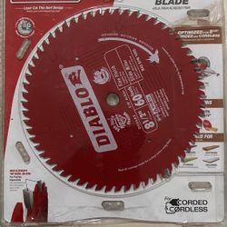 DIABLO 8 1/2" 60T FINE FINISH SAW BLADE, NEW