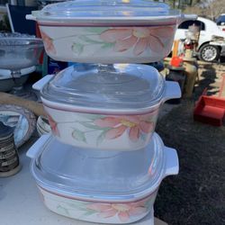 CORNING Ware A-1-B , A-1 1/2  -B, A- 2-B 