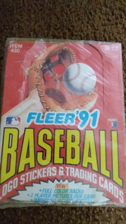 Unopened 1991 fleer baseball cards box⚾