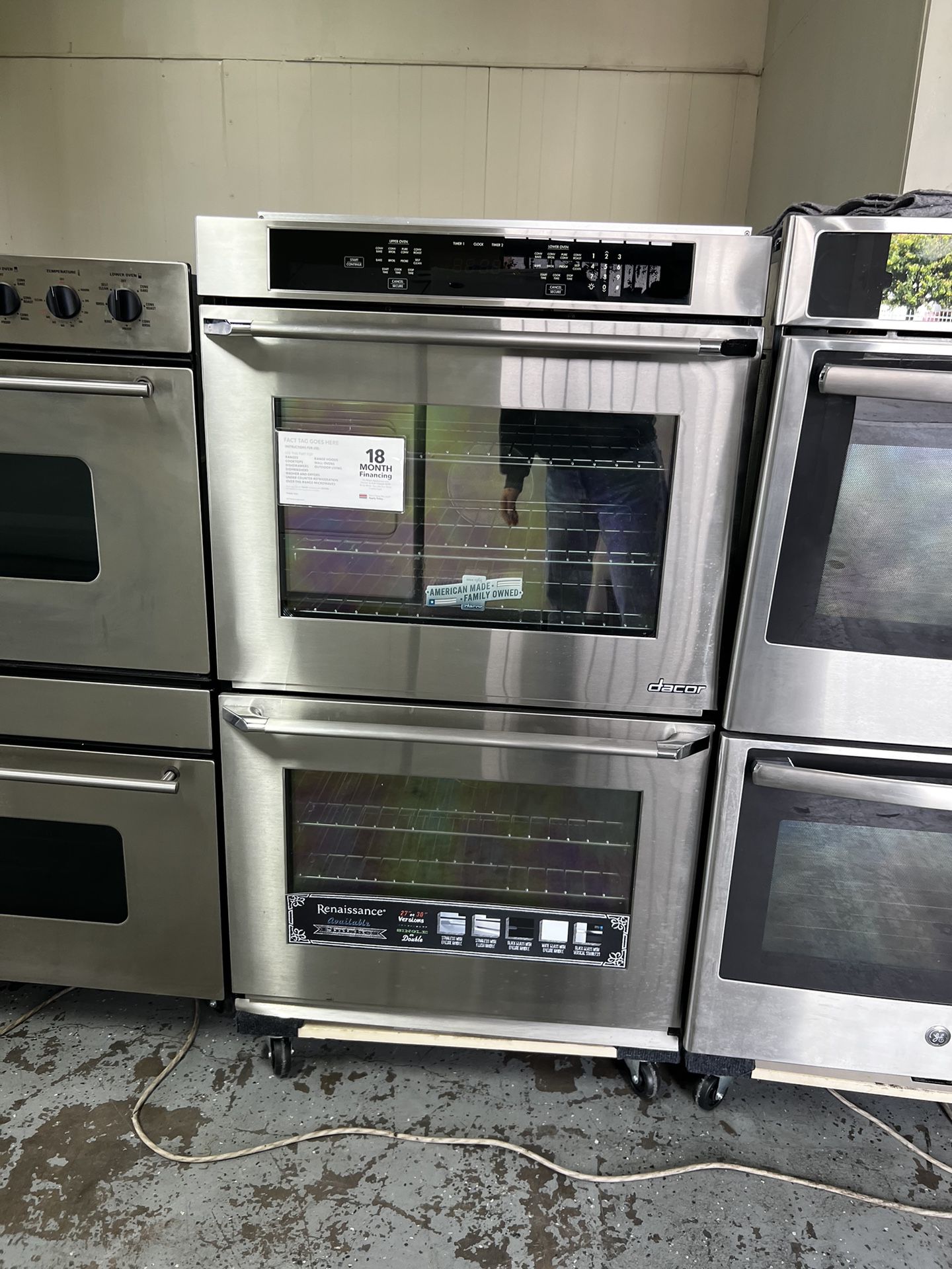 Dacor 30”Wide Stainless Steel Double Wall Oven New Open Box 