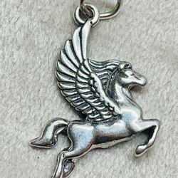 Pegasus Sterling Silver Charm Pendant