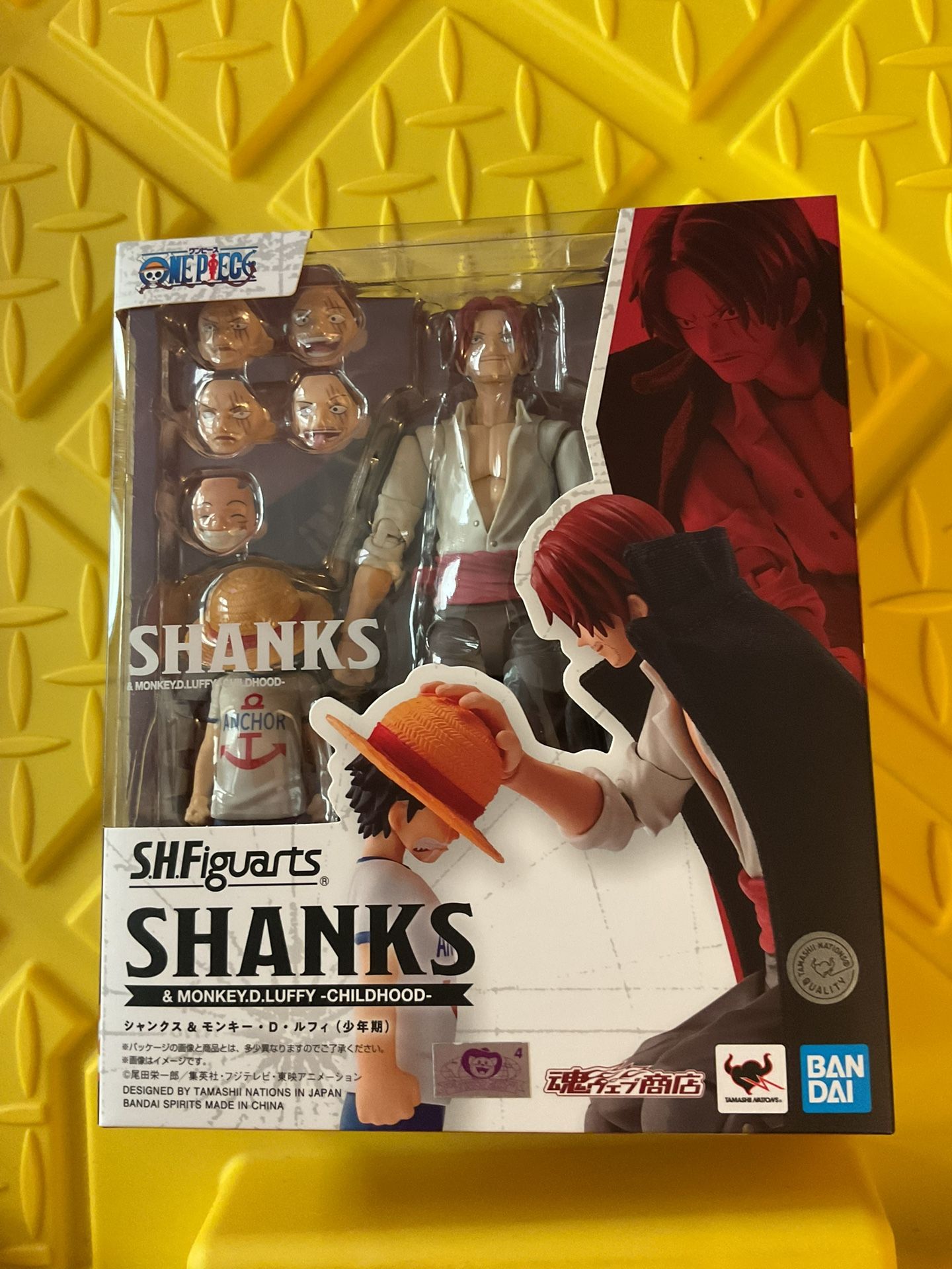 Shanks and Monkey D Luffy Childhood SH Figuarts Figure