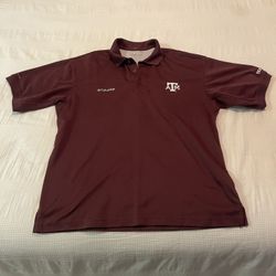 Men’s Lg Columbia Texas A&M Omni Shield Polo