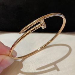 Love Bracelet Nail Style Gold Size 19