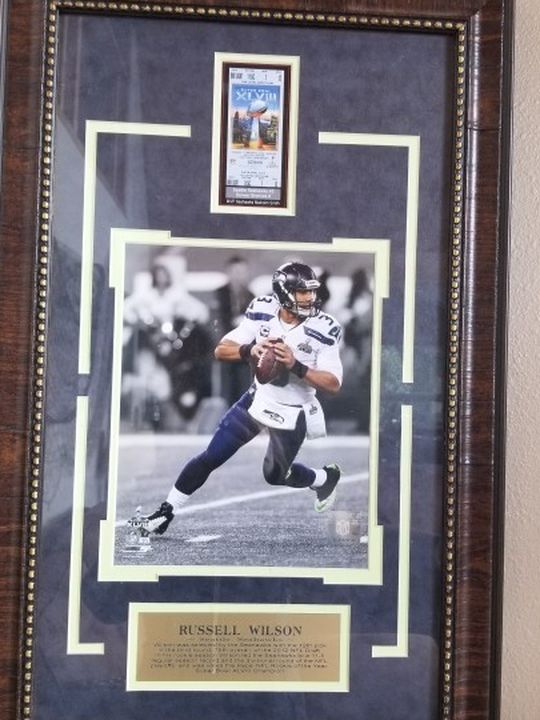 Russel Wilson Framed Picture