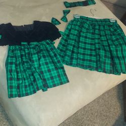Big Sister/Lil Sister Matching Xmas Dresses