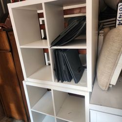 White Cube Shelving Unit Bookcase
